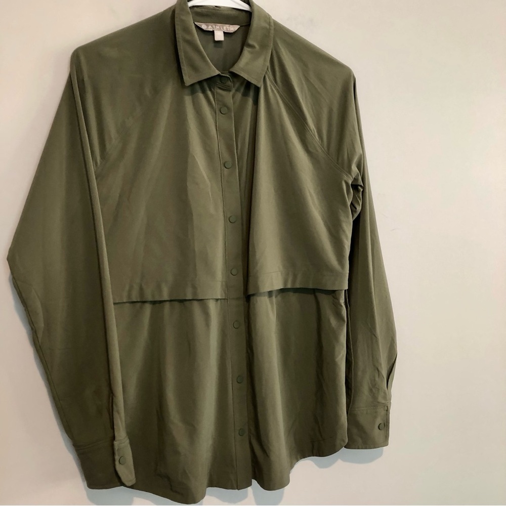 Athleta Shirt/Jacket in Green